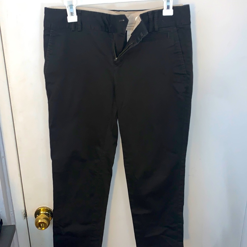 Dark brown crop dress pants